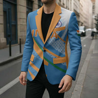 Custom India Cricket Blazer Tricolor with Ashoka Chakra