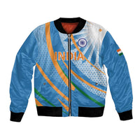 Custom India Cricket Bomber Jacket Tricolor with Ashoka Chakra