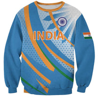 Custom India Cricket Sweatshirt Tricolor with Ashoka Chakra