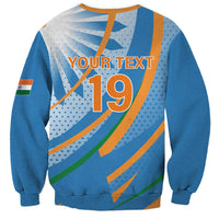 Custom India Cricket Sweatshirt Tricolor with Ashoka Chakra