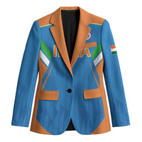 Custom India Cricket Blazer Let’s Go Champions Men in Blue