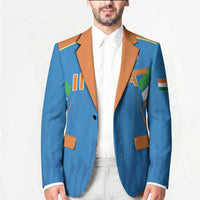 Custom India Cricket Blazer Let’s Go Champions Men in Blue