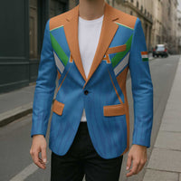 Custom India Cricket Blazer Let’s Go Champions Men in Blue
