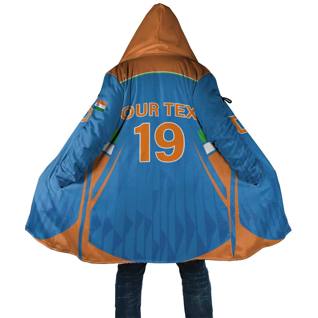 Custom India Cricket Cloak Let’s Go Champions Men in Blue