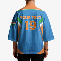 Custom India Cricket Kimono Let’s Go Champions Men in Blue