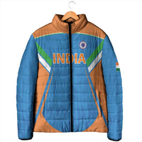 Custom India Cricket Padded Jacket Let’s Go Champions Men in Blue