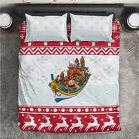Malta Christmas Bedding Set Presepju Nativity Scene on Luzzu Boat - Wonder Print Shop