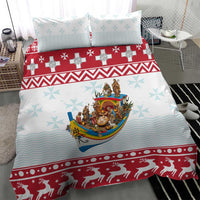Malta Christmas Bedding Set Presepju Nativity Scene on Luzzu Boat - Wonder Print Shop