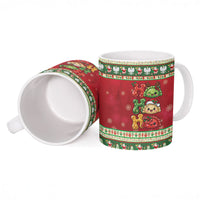 Poland Christmas Ceramic Mug Ho Ho Ho Squishy Pierogi