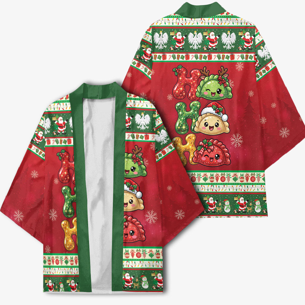 Poland Christmas Kimono Ho Ho Ho Squishy Pierogi