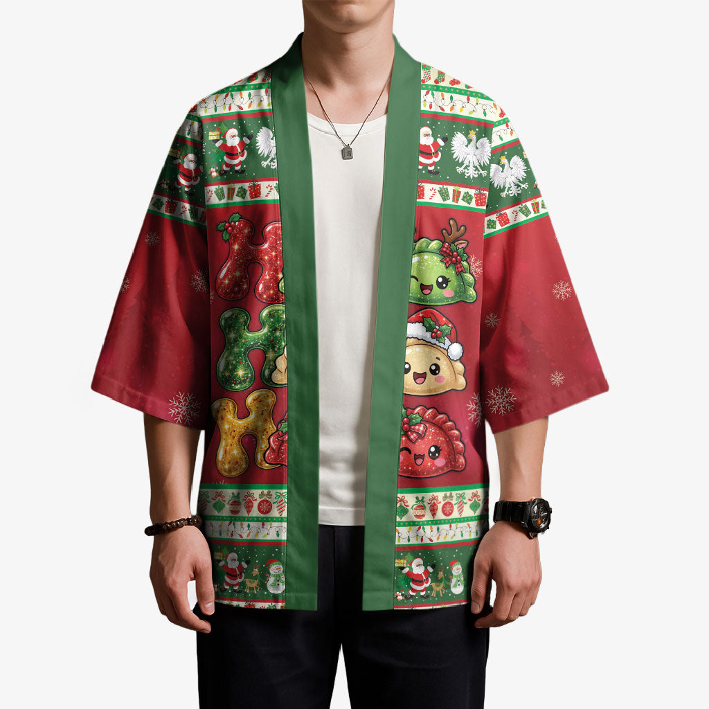 Poland Christmas Kimono Ho Ho Ho Squishy Pierogi