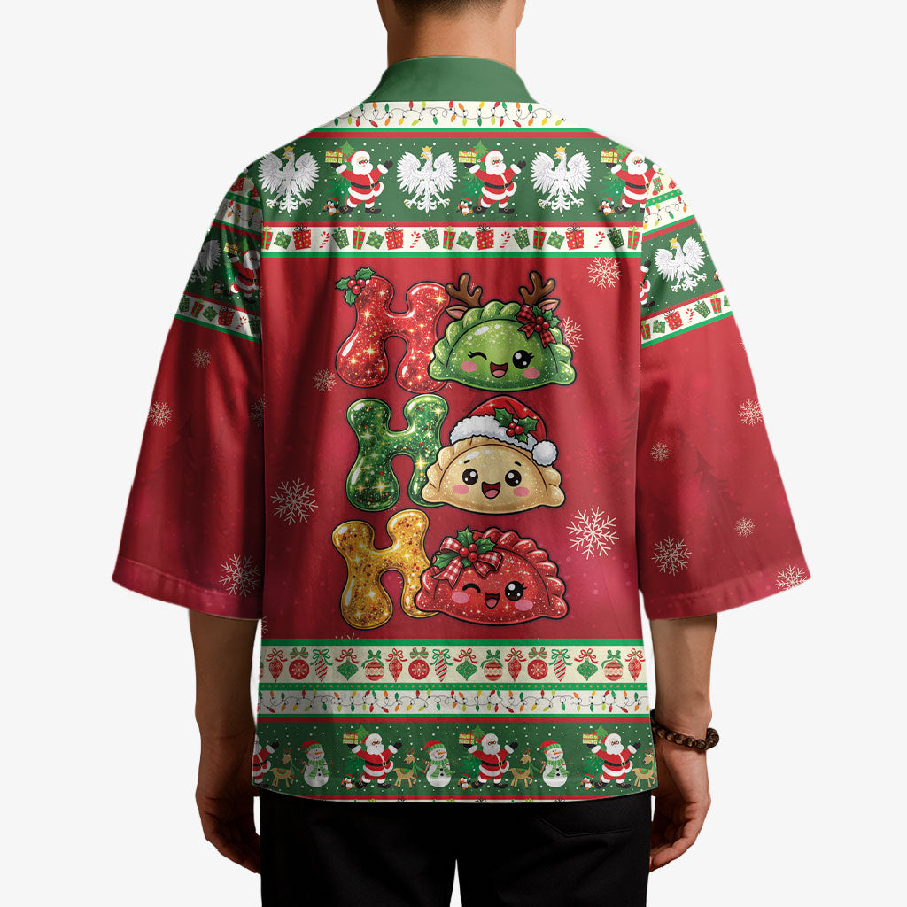 Poland Christmas Kimono Ho Ho Ho Squishy Pierogi