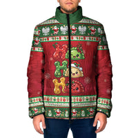 Poland Christmas Padded Jacket Ho Ho Ho Squishy Pierogi