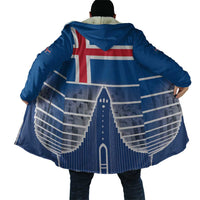 Iceland Hallgrimskirkja Church Cloak Icelandic Flag Design - Wonder Print Shop
