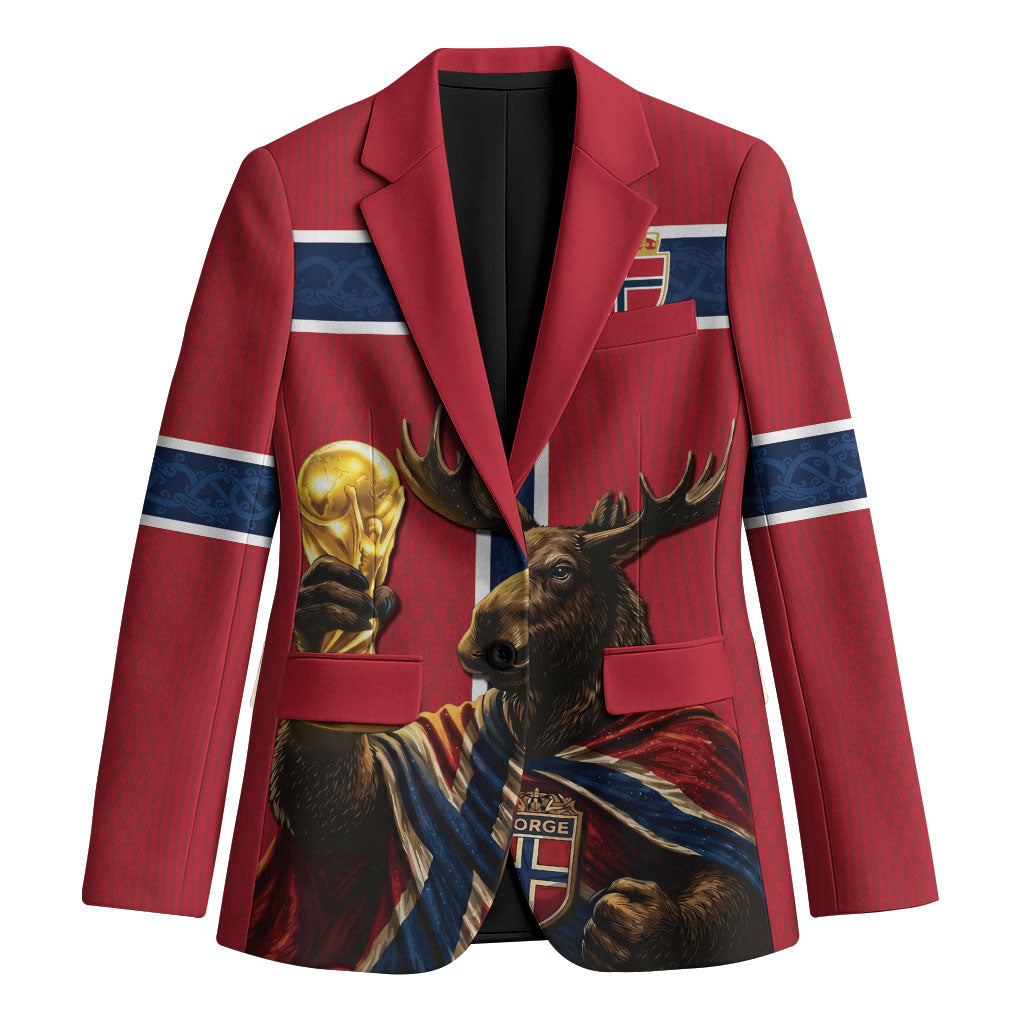Custom World Football 2026 Norway Blazer Viking Moose Trophy Champion
