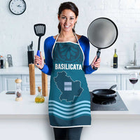 Italy Basilicata Apron Map With Flag Style - Wonder Print Shop