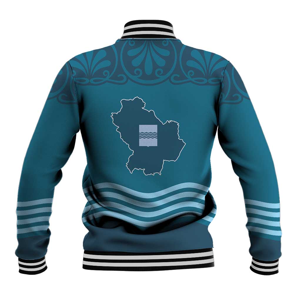 Italy Basilicata Baseball Jacket Map With Flag Style - Wonder Print Shop