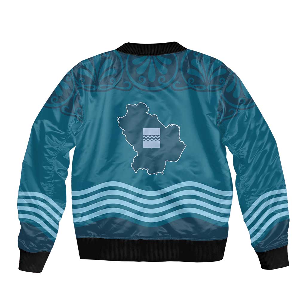 Italy Basilicata Bomber Jacket Map With Flag Style - Wonder Print Shop