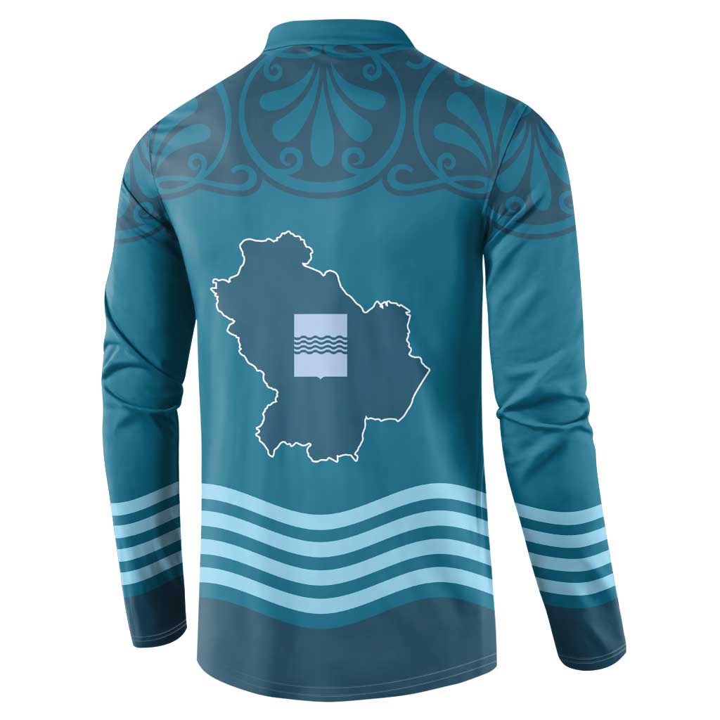 Italy Basilicata Button Sweatshirt Map With Flag Style - Wonder Print Shop