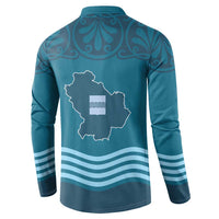 Italy Basilicata Button Sweatshirt Map With Flag Style - Wonder Print Shop