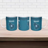 Italy Basilicata Ceramic Mug Map With Flag Style - Wonder Print Shop