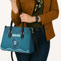 Italy Basilicata Leather Bag Map With Flag Style - Wonder Print Shop