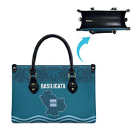 Italy Basilicata Leather Bag Map With Flag Style - Wonder Print Shop