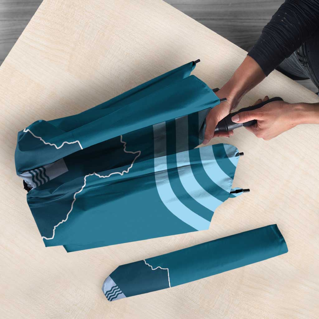 Italy Basilicata Umbrella Map With Flag Style - Wonder Print Shop