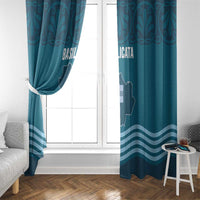 Italy Basilicata Window Curtain Map With Flag Style - Wonder Print Shop