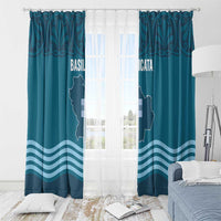 Italy Basilicata Window Curtain Map With Flag Style - Wonder Print Shop