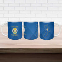 Italy Calabria Ceramic Mug Flag Style - Wonder Print Shop