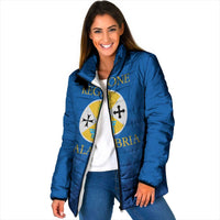 Italy Calabria Padded Jacket Flag Style - Wonder Print Shop