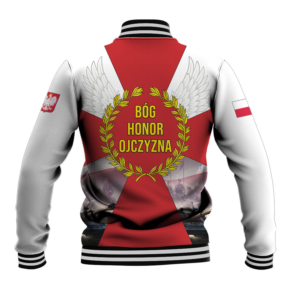 Polish Armed Forces Day Baseball Jacket Bog Honor Ojczyzna Heritage