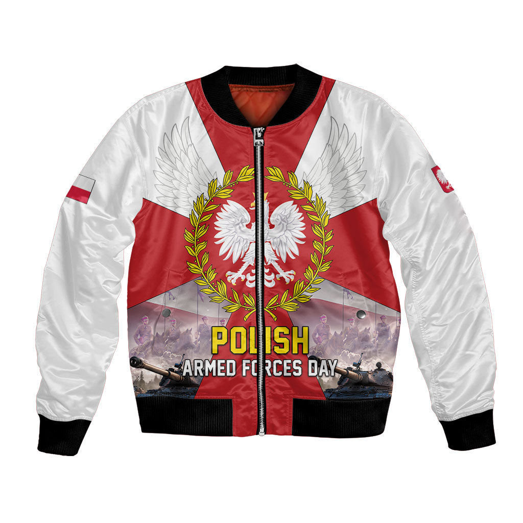 Polish Armed Forces Day Bomber Jacket Bog Honor Ojczyzna Heritage