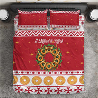 Malta Christmas Bedding Set Maltese Honey Rings - Wonder Print Shop