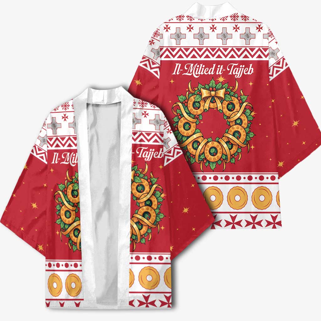 Malta Christmas Kimono Maltese Honey Rings - Wonder Print Shop