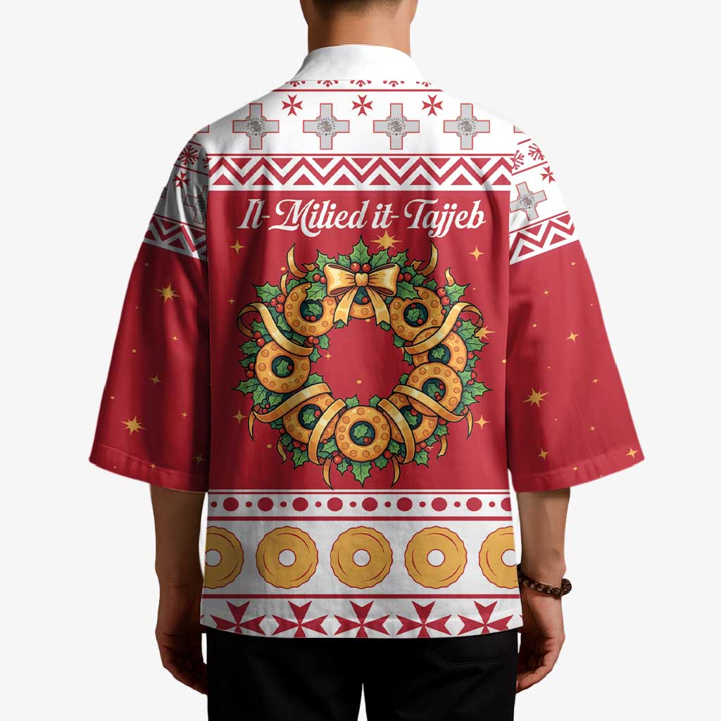 Malta Christmas Kimono Maltese Honey Rings - Wonder Print Shop