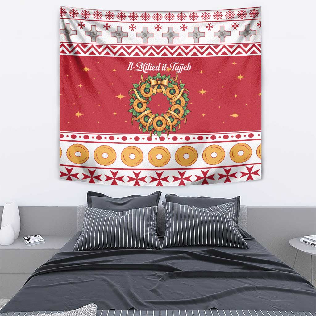 Malta Christmas Tapestry Maltese Honey Rings - Wonder Print Shop