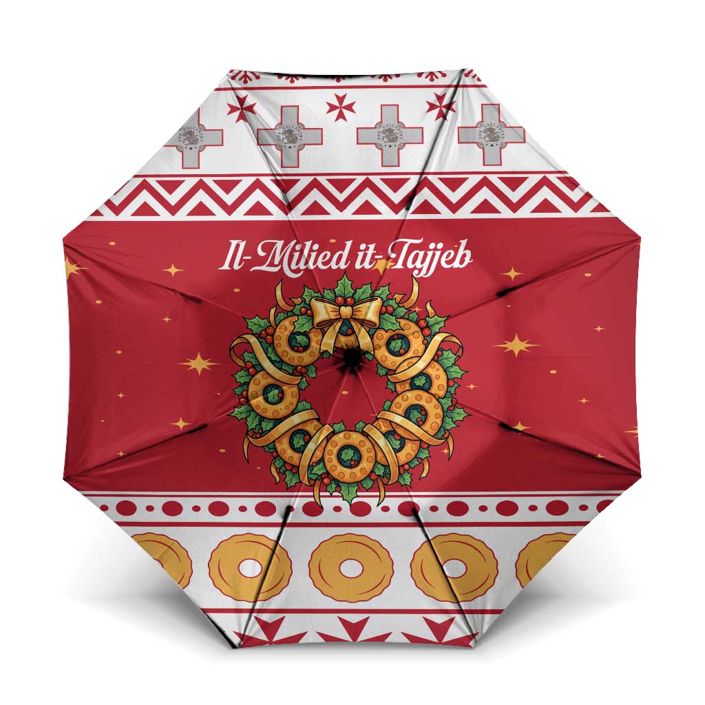 Malta Christmas Umbrella Maltese Honey Rings - Wonder Print Shop