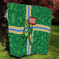 Personalized Resist Portland Frog Quilt Frog Activist Protest City - Wonder Print Shop