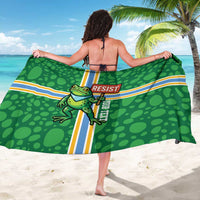 Personalized Resist Portland Frog Sarong Frog Activist Protest City - Wonder Print Shop
