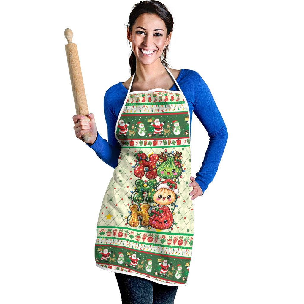 Funny Christmas Food Apron Ho Ho Ho Squishy Dumpling