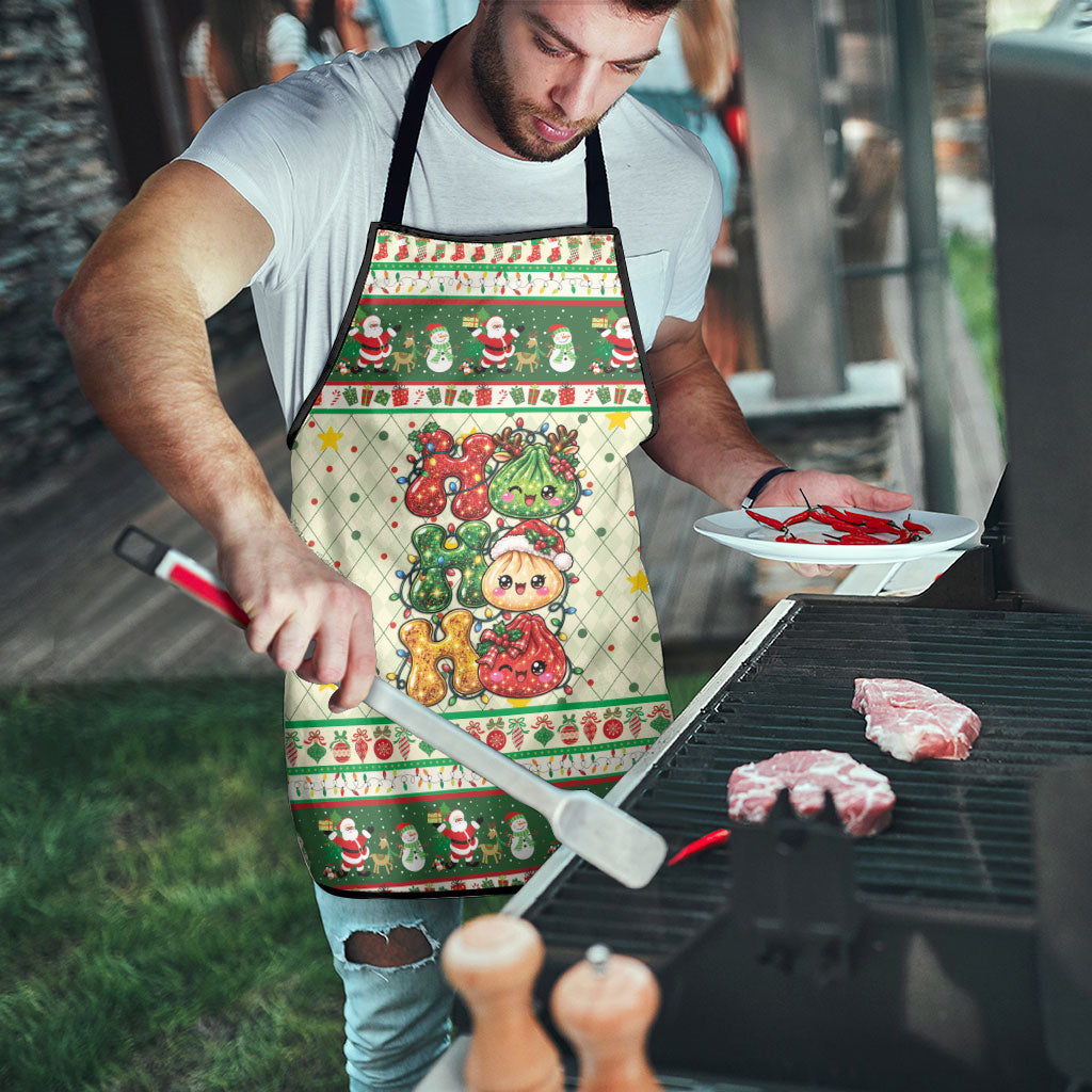Funny Christmas Food Apron Ho Ho Ho Squishy Dumpling