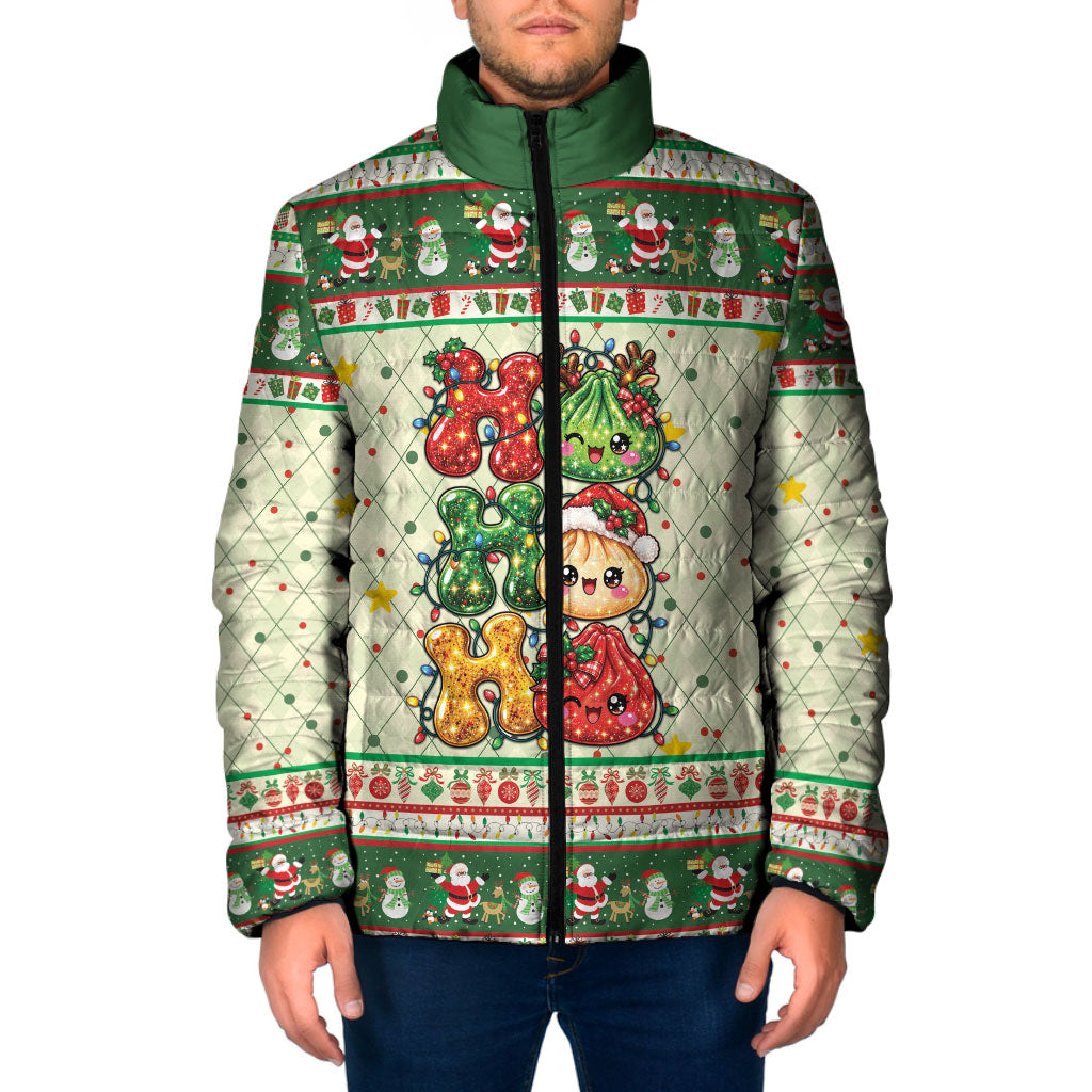 Funny Christmas Food Padded Jacket Ho Ho Ho Squishy Dumpling