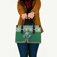 Ireland Christmas Leather Bag Irish Santa Claus - Wonder Print Shop
