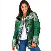 Ireland Christmas Padded Jacket Irish Santa Claus - Wonder Print Shop