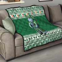 Ireland Christmas Quilt Irish Santa Claus - Wonder Print Shop