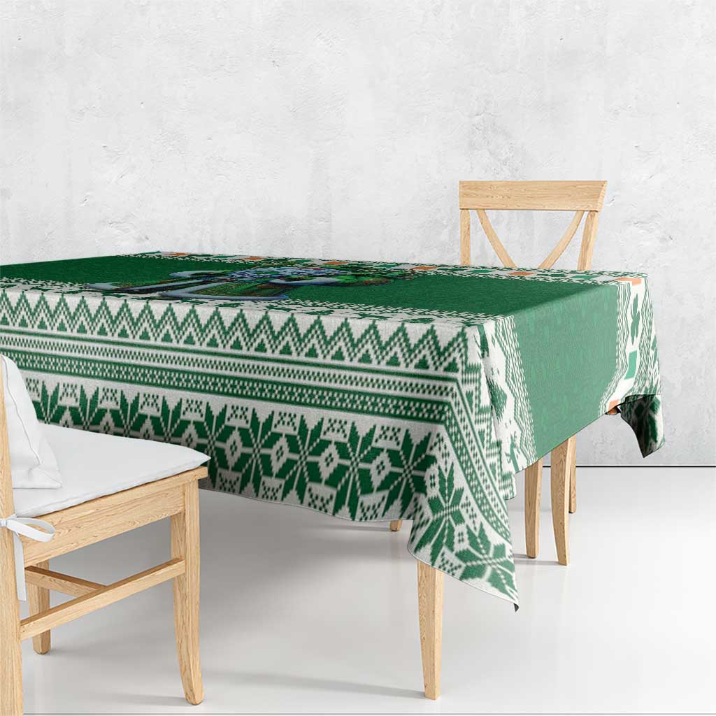 Ireland Christmas Tablecloth Irish Santa Claus - Wonder Print Shop