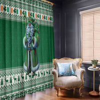 Ireland Christmas Window Curtain Irish Santa Claus - Wonder Print Shop