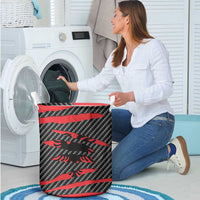 Albania Beast Laundry Basket Ripped Flag Graphic - Wonder Print Shop